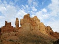 Canyon Charyn (Sharyn) towers in the valley of Castles